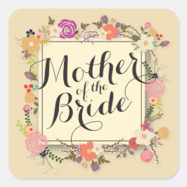Mère de la mariée Élégant Sticker de mariage
