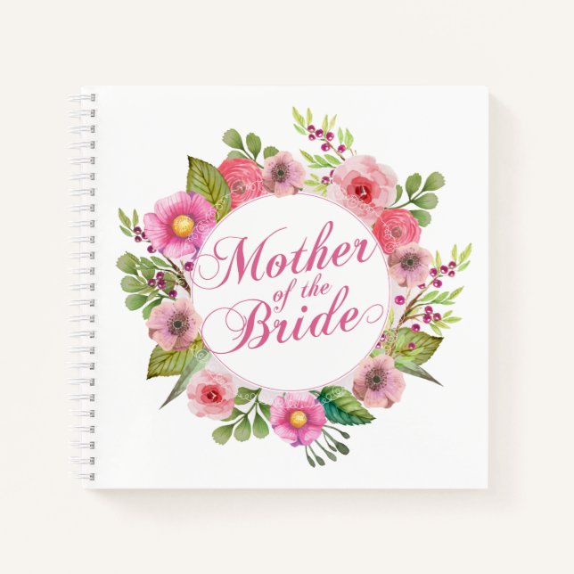 Mère de la mariée Mariage élégant | CARNET (Devant)