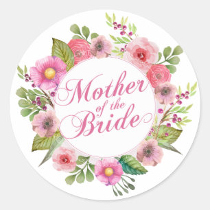 Mère de la mariée Mariage élégant Sticker