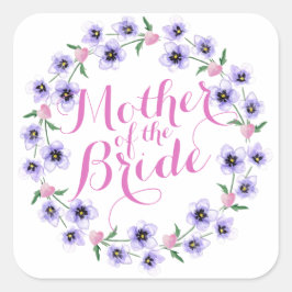 Mère de la mariée Sticker Mariage Floral