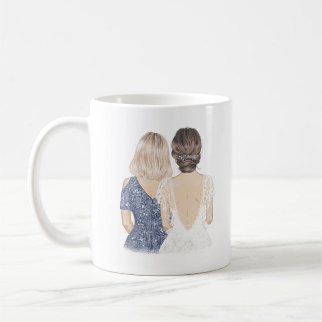 Mère de la mère de la mariée maman mug (Gauche)