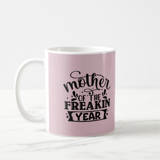 Mère de l'année Freakin Café Mug (Gauche)