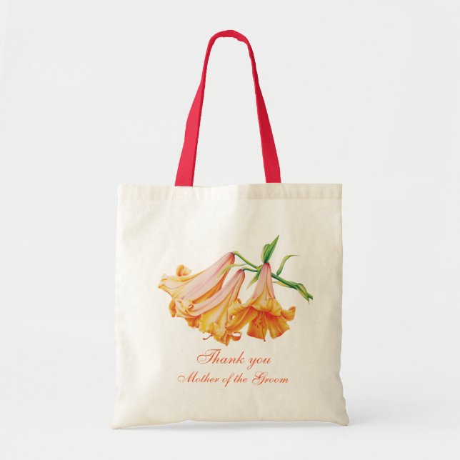 Mère de mariage d'art de cloche de lis du sac de (Devant)