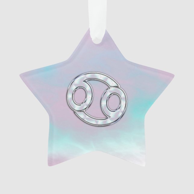 Mère de style Pearl Cancer Symbole Astrologie (devant)