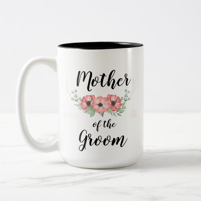 Mère des tasses Groom, Blanc et noir (Gauche)