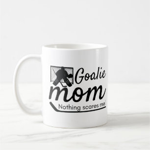 Mère du hockey Goalie Mug pas effrayée noire