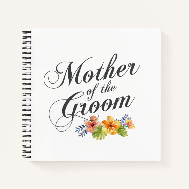 Mère du Mariage Groom | Livre d'or (Devant)