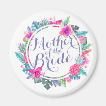 Mère du Mariage tropical de la mariée | Magnet