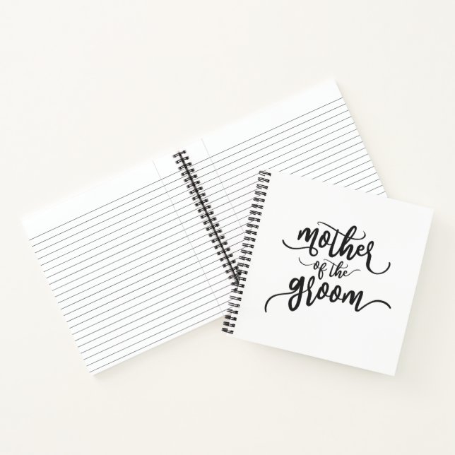 Mère du Marié Calligraphie de Mariage | Cahier (Intérieur)