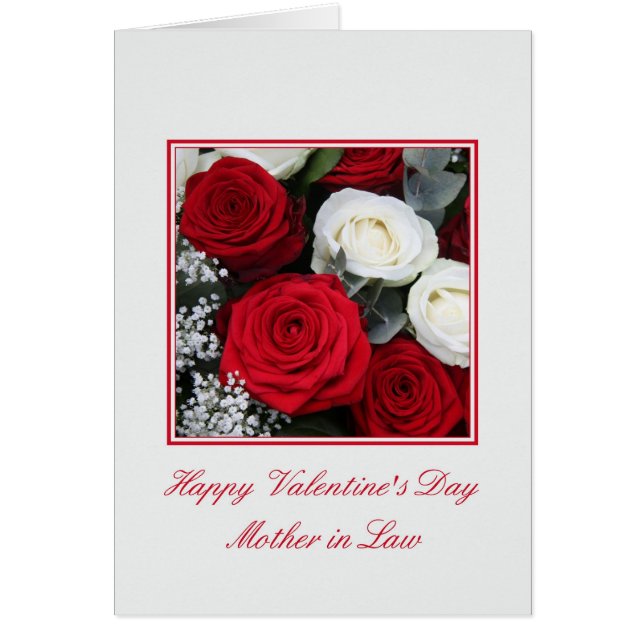 Mère en droit Saint Valentin rose rouge et blanc (Devant)