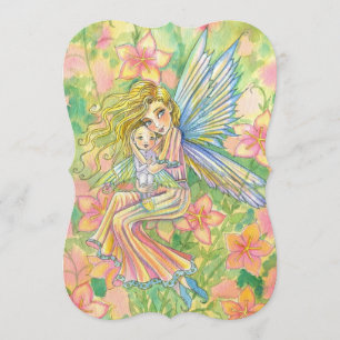 Mère et bébé Fairy Baby Douche Invitations