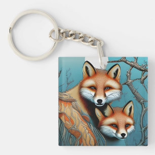 Mère et bébé Fox