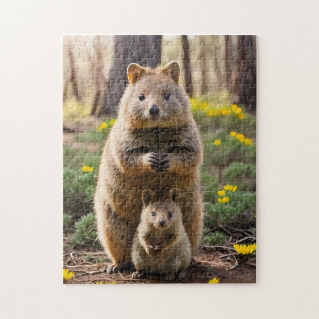 Mère Et Bébé Quokka, Jigsaw Puzzle (Vertical)