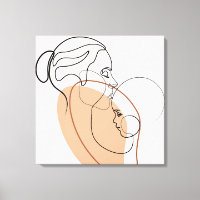 Mère et bébé toile d'hôpital mur art