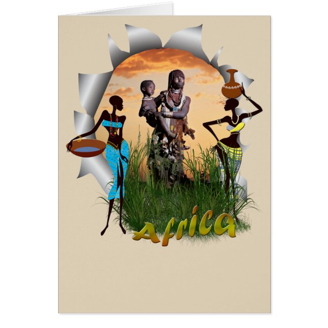 Mère et enfant de l'Afrique (Devant)