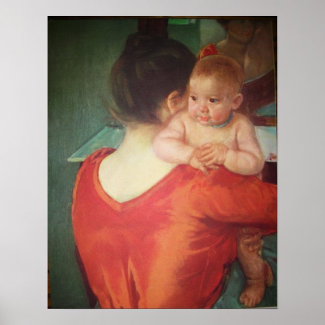 MÈRE ET ENFANT par MARY CASSATT Poster (Devant)