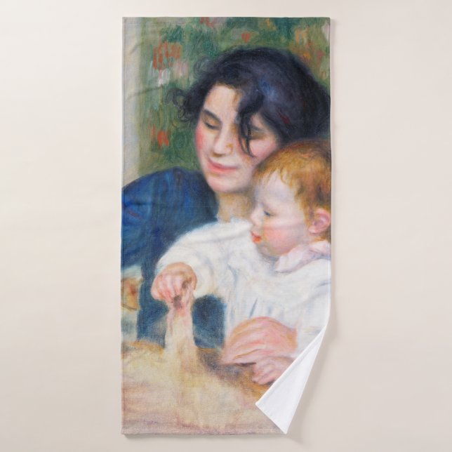 Mère et enfant, Renoir (Serviette de bain)