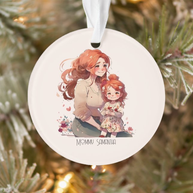Mère et fille personnalisée (Arbre)