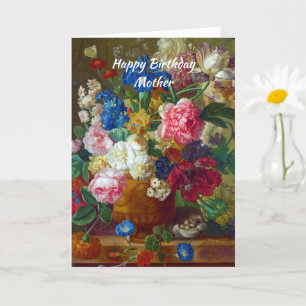 Mère Fleurs d'anniversaire Carte chrétienne