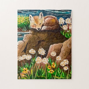 "Mère Fox" Baby Fox Puzzle