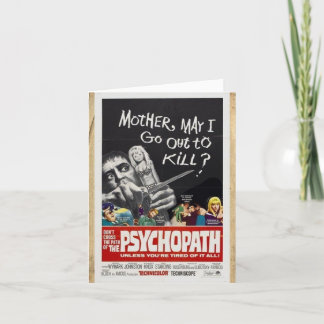 "Mère, je peux sortir ?" à la vintage Carte de cor