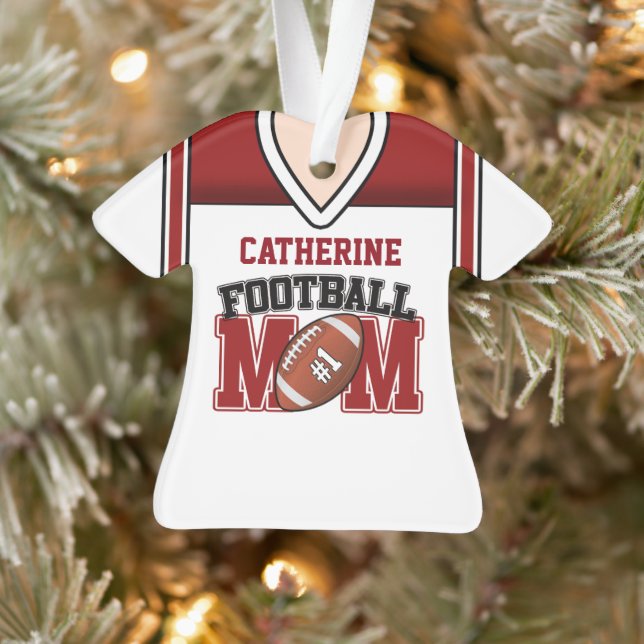 Mère Jersey de football blanc/rouge (Arbre)