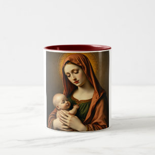 Mère Marie et Bébé Jésus Café Mug