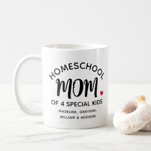 Mère maternelle Enfants spéciaux Nom Café Mug