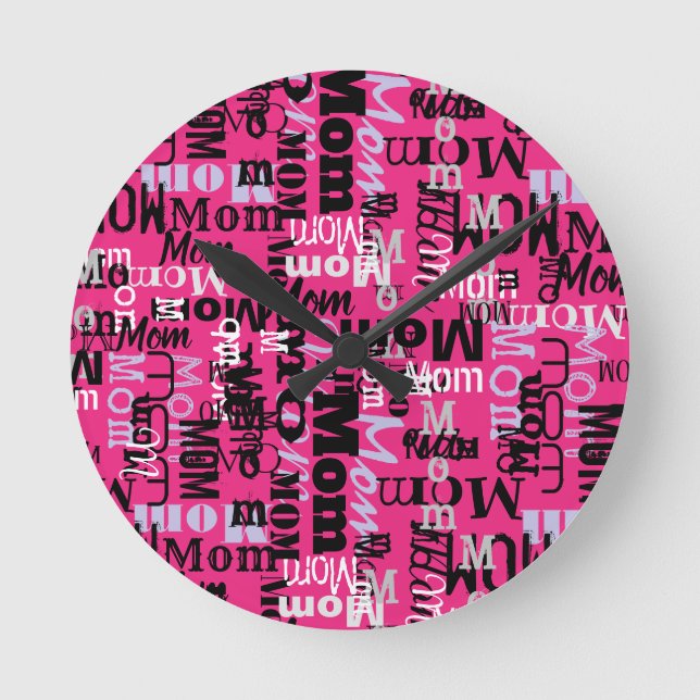 MÈRE Mère Mères Jour Cadeau Cuisine Horloge (Recto)
