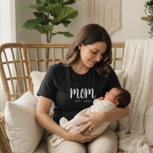 Mère minimale Date d'établissement Nouveau T-shirt