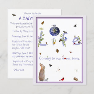 Mère Nature Appels : Invitation Baby shower