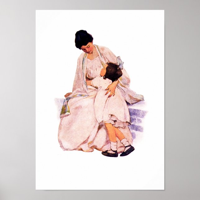 "Mère" par Jessie Willcox Smith Poster (Devant)