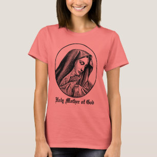 Mère sainte de T-shirt de coutume de Dieu