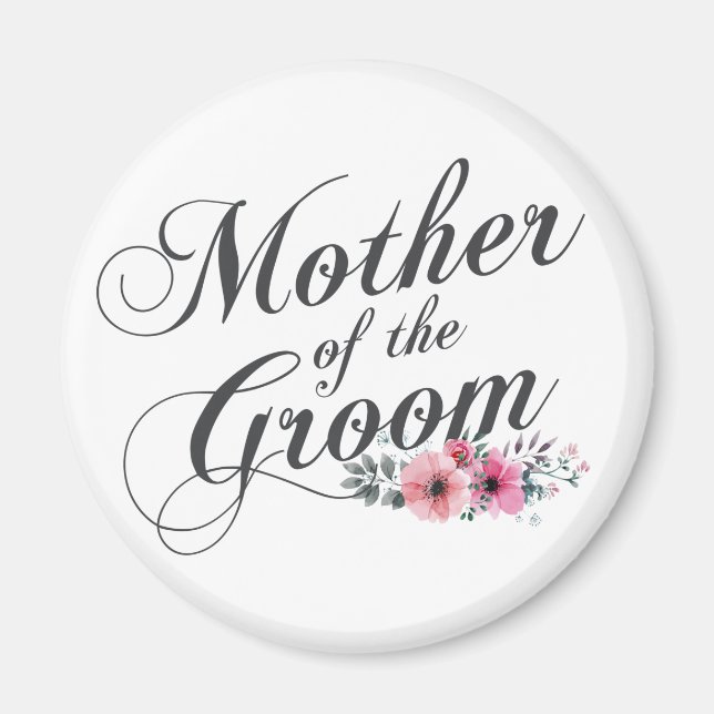 Mère simple du Mariage Groom | Magnet (Devant)