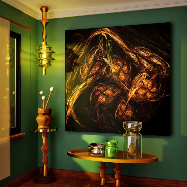 Mère Terre Toile Enveloppée Art Abstrait Imprimer (Mother Earth Abstract Art Wrapped Canvas Print)