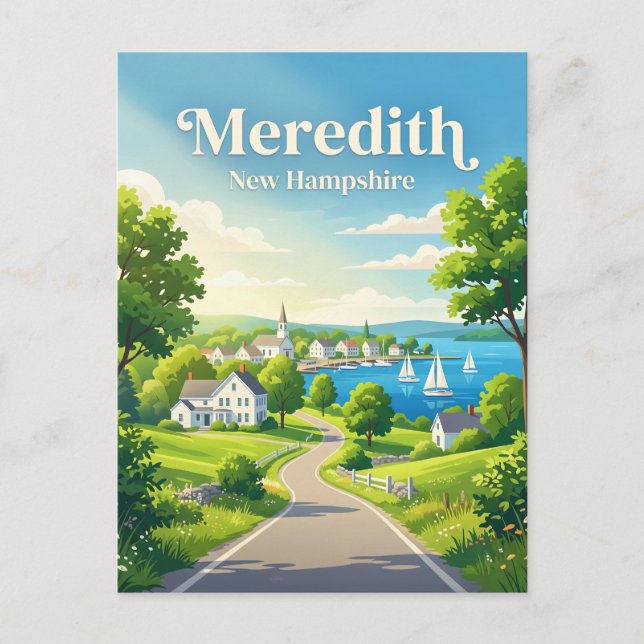 Meredith USA Postkarte (Vorderseite)