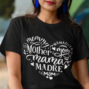 Mères jour coeur maman fou mamacita mama T-shirt