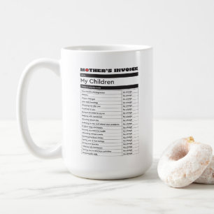 Mère's Love Facture Café Mug - Cadeau de coeur