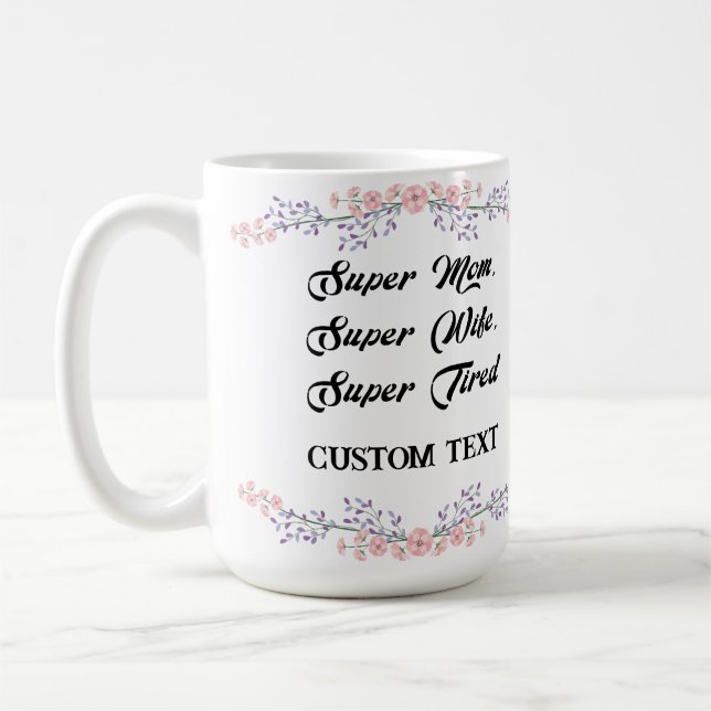 MÈRES PERSONNALISÉES NOM DE JOUR MUG (Gauche)