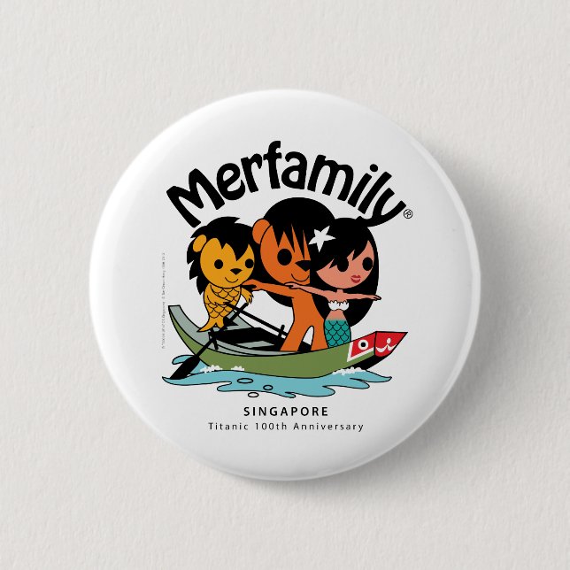 MERFAMILY® Singapur "Titanic Keepake" Button (Vorderseite)