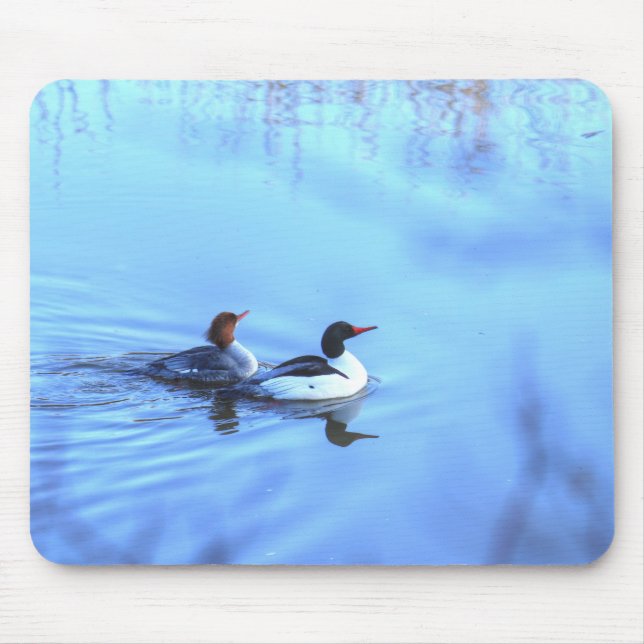 Merganser Ducks Mousepad (Vorne)