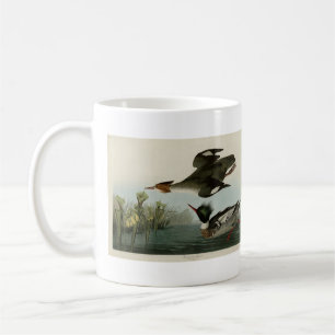 Merganser, Rotbrüste, Audubons Vögel von Amerika Kaffeetasse