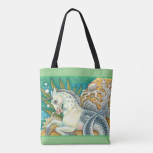 MERHORSE & WEISSER OKTOPUS, FANTASY-EINHORN-PFERD TASCHE