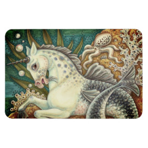 MERHORSE & WHITE OCTOPUS, FANTASY UNICORNHORSE MAGNET