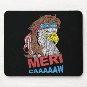 Meri-caaaaw - Adle Mullet 4. Juli US-amerikanisch Mousepad