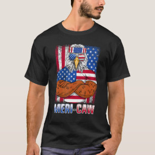 Meri Caw Patriotic USA Flaggenunabhängigkeit 4. Ju T-Shirt
