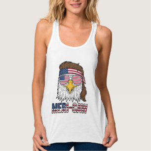 Meri-Caw Patriotischer Adler Vintage Gravur Shirt_ Tank Top
