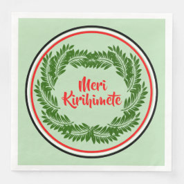 Meri Kirihimete Maori Merry Christmas Serviette