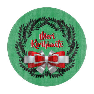 Meri Kirihimete Maori zu frohen Weihnachten Schneidebrett