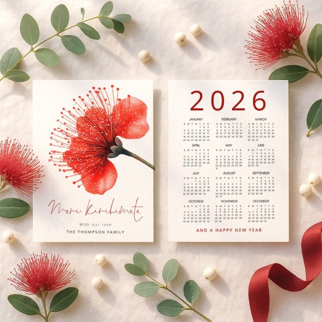 Meri Kirihimete Pōhutuka 2026 Kalender Weihnachten (Von Creator hochgeladen)